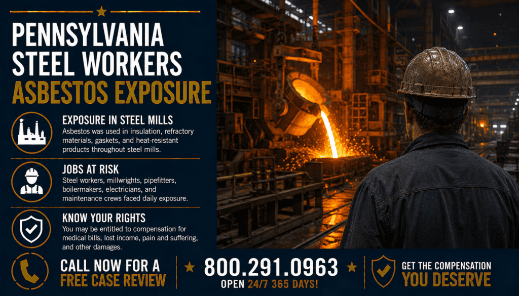 Pennsylvania Steel Workers Asbestos Exposure - Mesothelioma