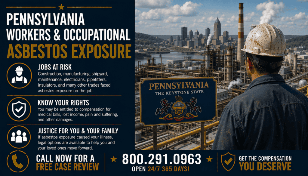 Pennsylvania Workers & Occupational Asbestos Exposure - Mesothelioma