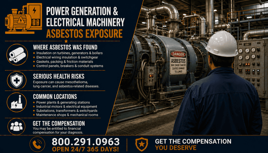 Power Generation & Electrical Machinery Asbestos Exposure - Mesothelioma