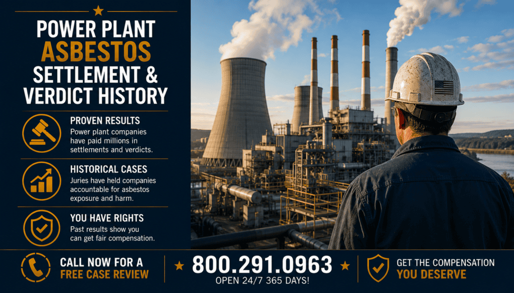 Power Plant Asbestos Settlement & Verdict History - Mesothelioma