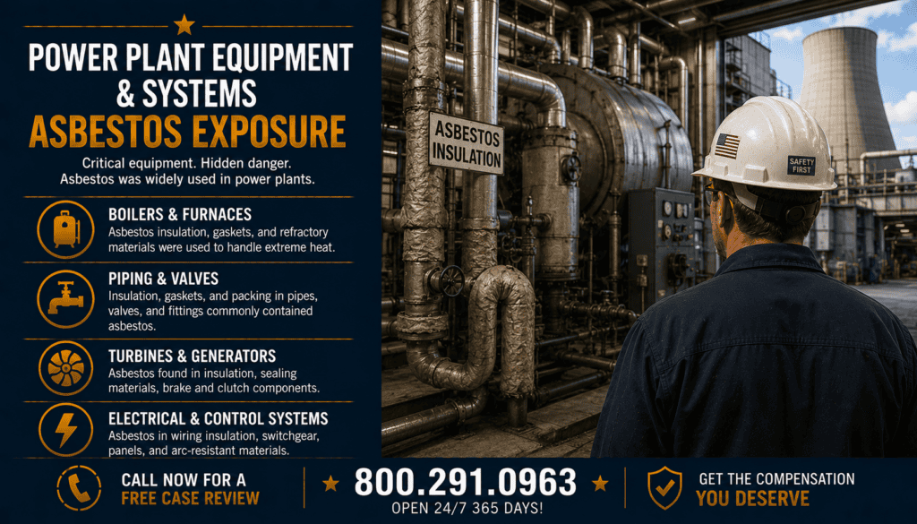 Power Plant Equipment & Systems Asbestos Exposure - Mesothelioma