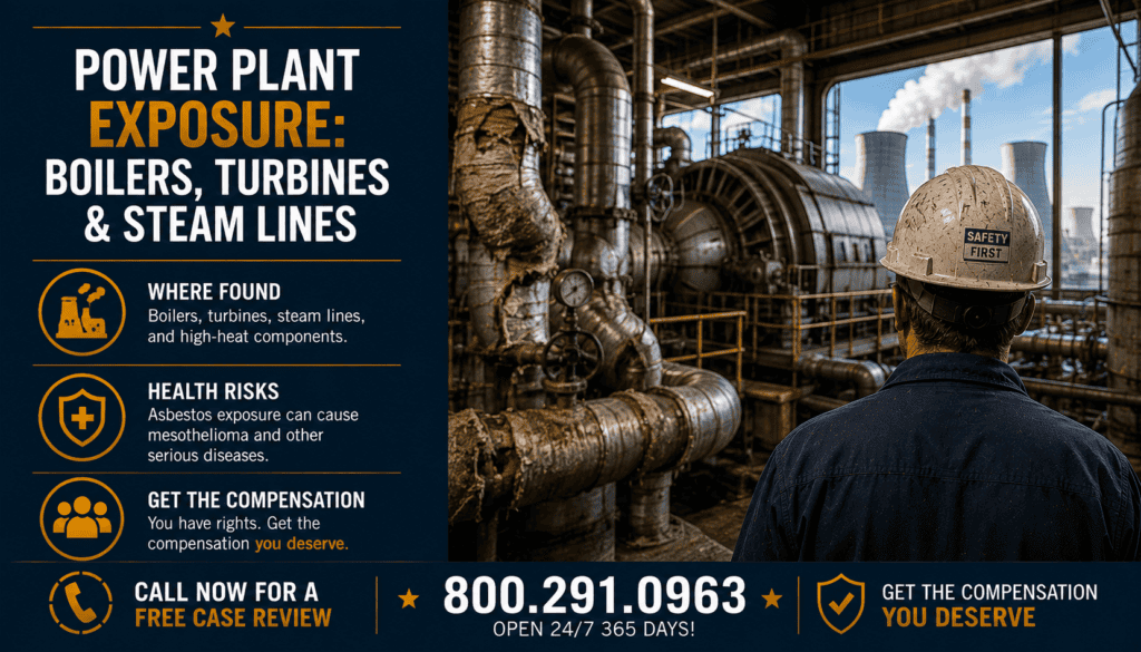 Power Plant Exposure - Boilers, Turbines & Steam Lines - Asbestos Exposure Mesothelioma