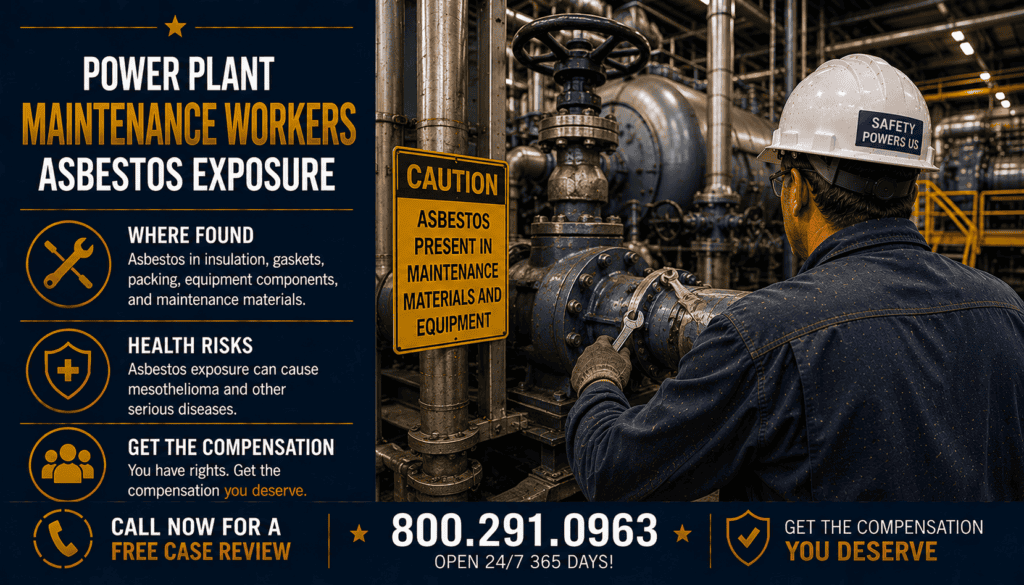 Power Plant Maintenance Workers Asbestos Exposure - Mesothelioma