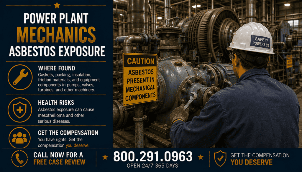 Power Plant Mechanics Asbestos Exposure - Mesothelioma