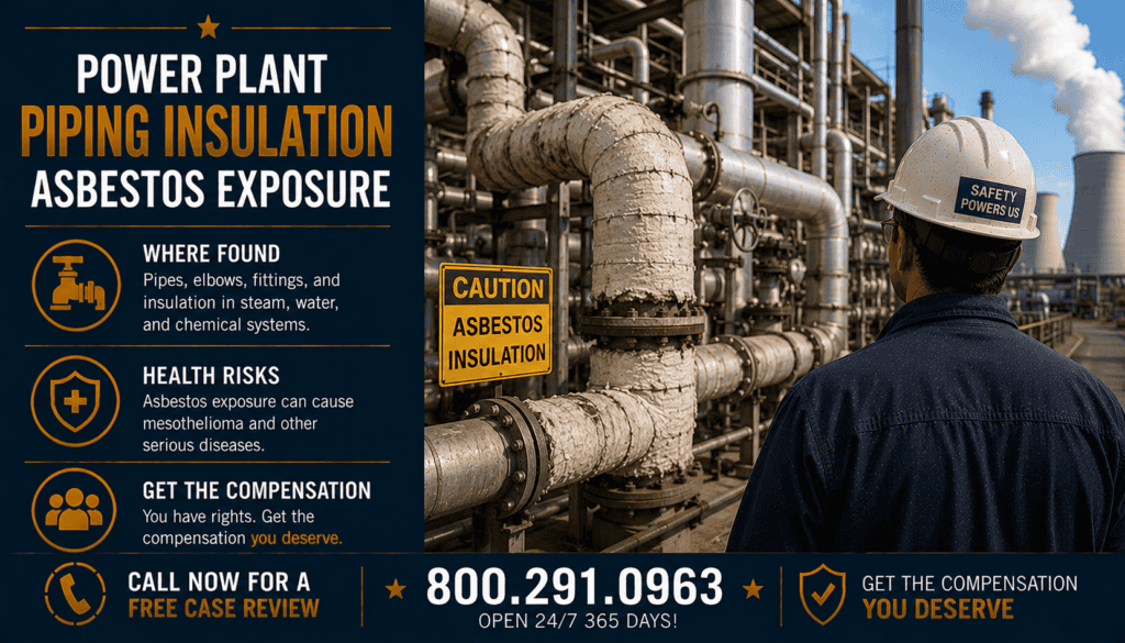 Power Plant Piping & Insulation Asbestos Exposure - Mesothelioma