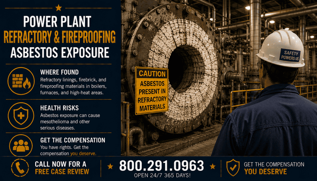 Power Plant Refractory & Fireproofing Asbestos Exposure - Mesothelioma