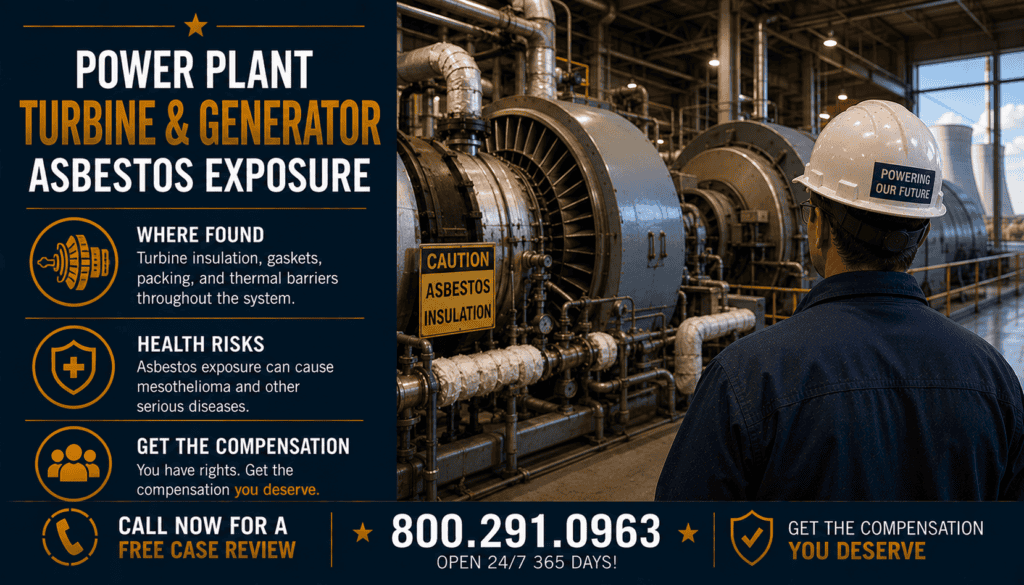 Power Plant Turbine & Generator Asbestos Exposure - Mesothelioma