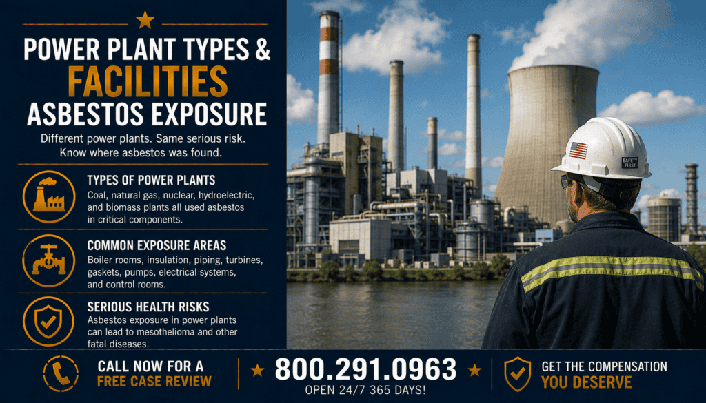 Power Plant Types & Facilities Asbestos Exposure - Mesothelioma