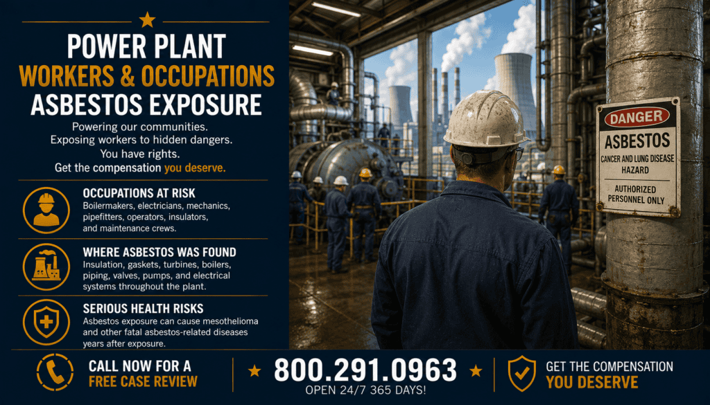 Power Plant Workers & Occupations Asbestos Exposure - Mesothelioma
