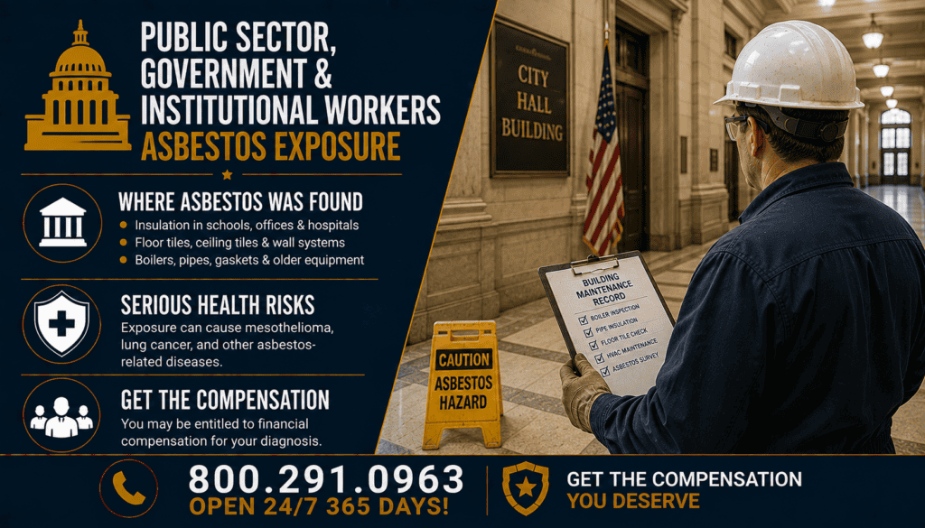 Public Sector, Government & Institutional Workers Asbestos Exposure - Mesothelioma
