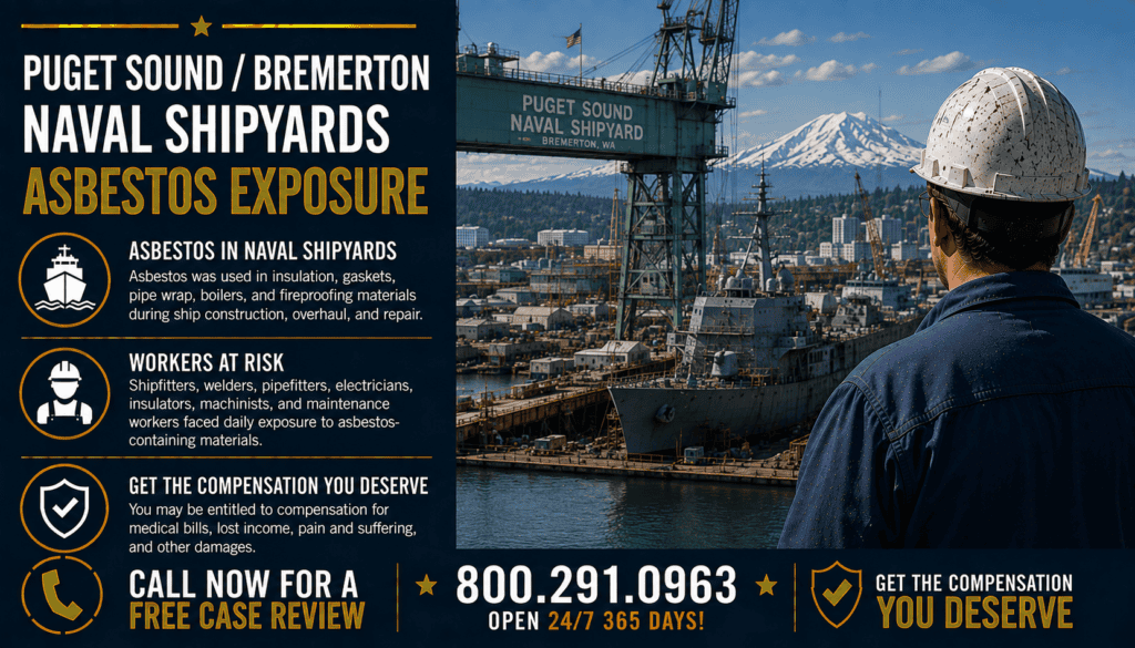 Puget Sound - Bremerton Naval Shipyards - Mesothelioma