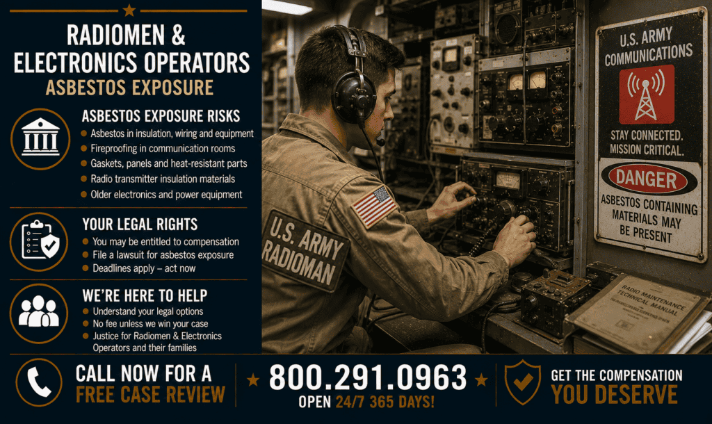 Radiomen & Electronics Operators Asbestos Exposure - Mesothelioma