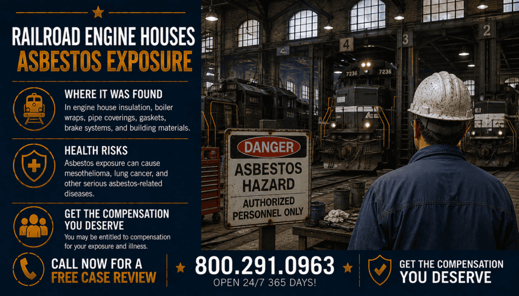 Railroad Engine Houses Asbestos Exposure - Mesothelioma