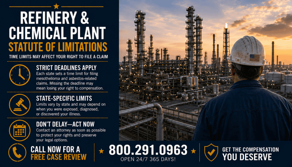 Refinery & Chemical Plant Statute of Limitations - Mesothelioma