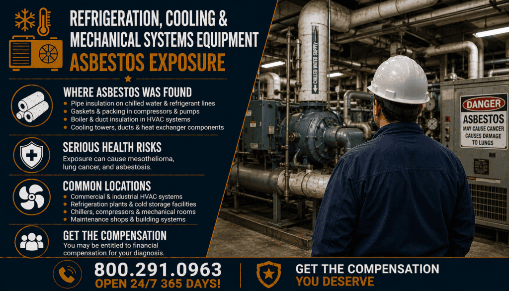 Refrigeration, Cooling & Mechanical Systems Equipment Asbestos Exposure - Mesothelioma