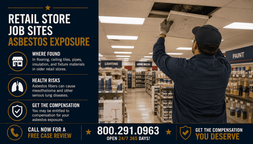 Retail Store Job Sites Asbestos Exposure - Mesothelioma