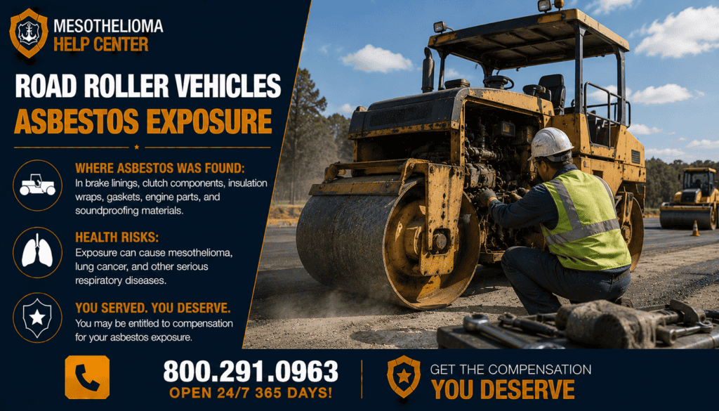 Road Roller Vehicles Asbestos Exposure - Mesothelioma