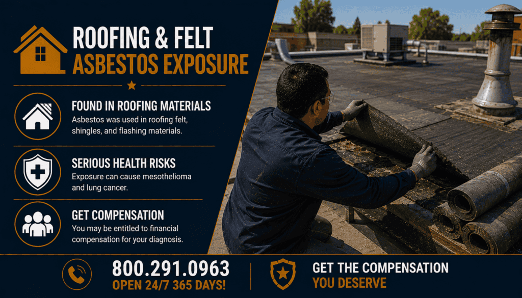 Roofing & Felt Asbestos Exposure - Mesothelioma