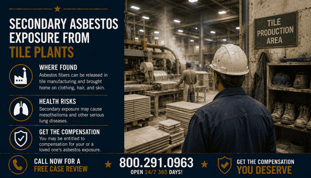Secondary Asbestos Exposure from Tile Plants - Mesothelioma
