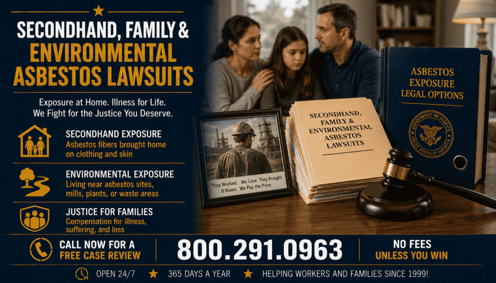 Secondhand, Family & Environmental Asbestos Lawsuits