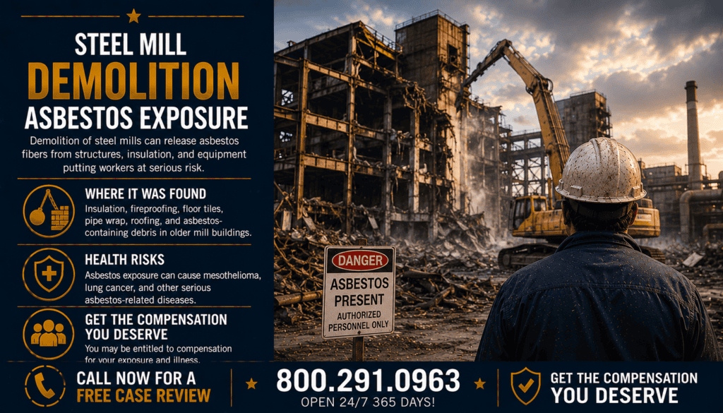 Steel Mill Demolition Asbestos Exposure - Mesothelioma
