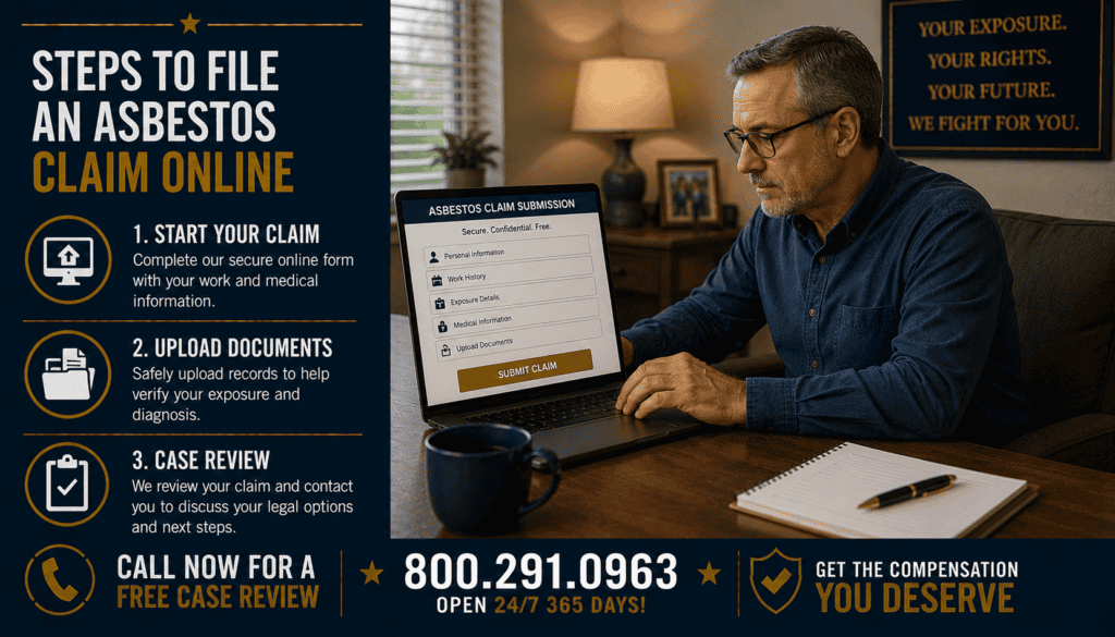 Steps to File an Asbestos Claim Online - Mesothelioma Lawsuit
