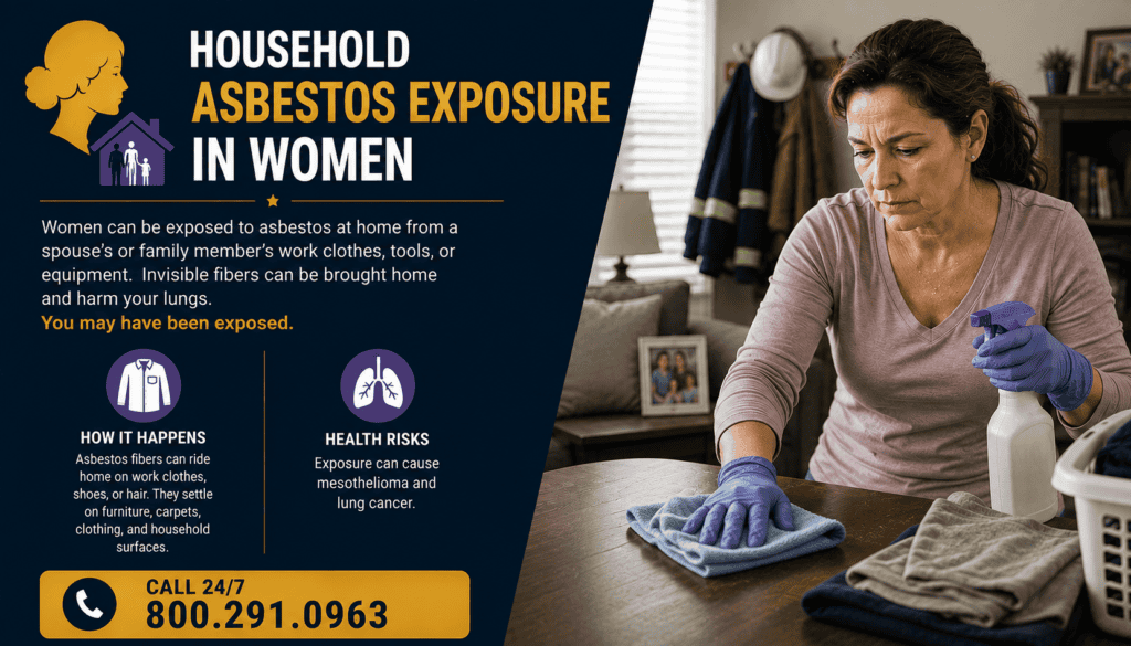 Take-Home Asbestos Exposure in Women - Mesothelioma Lawsuit