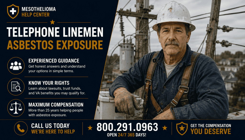 Telephone Linemen Asbestos Exposure - Mesothelioma Lawsuit