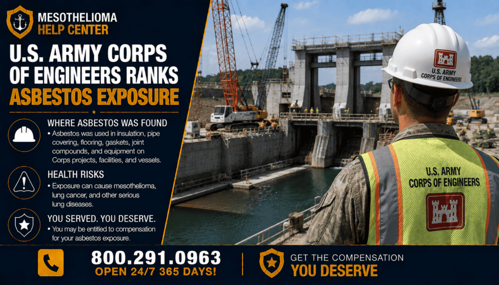 U.S. Army Corps of Engineers Ranks Asbestos Exposure - Mesothelioma