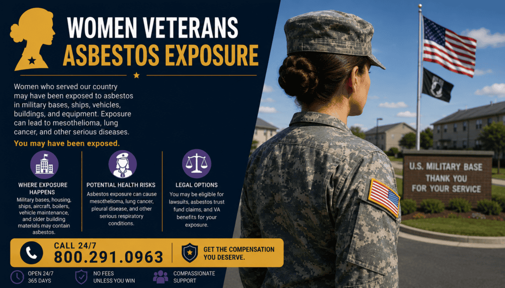 U.S. Military Women Veterans - Asbestos Exposure Mesothelioma
