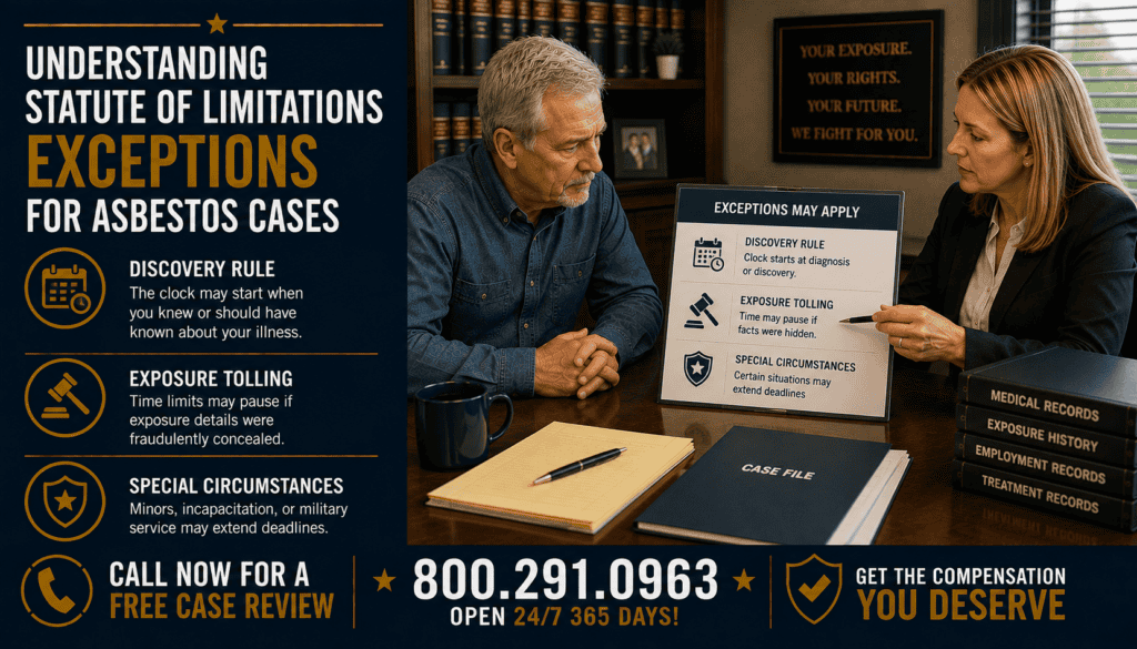 Understanding Statute of Limitations Exceptions for Asbestos Cases - Mesothelioma