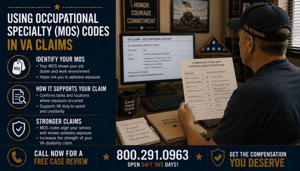 Using Occupational Specialty (MOS) Codes in VA Claims - Mesothelioma