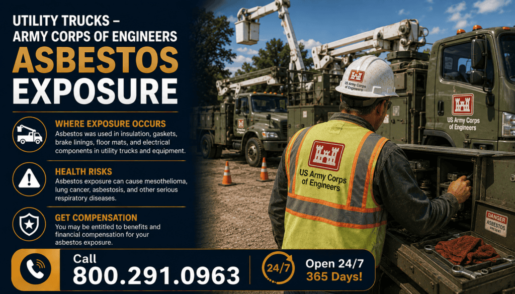 Utility Trucks – Army Corps of Engineers - Mesothelioma