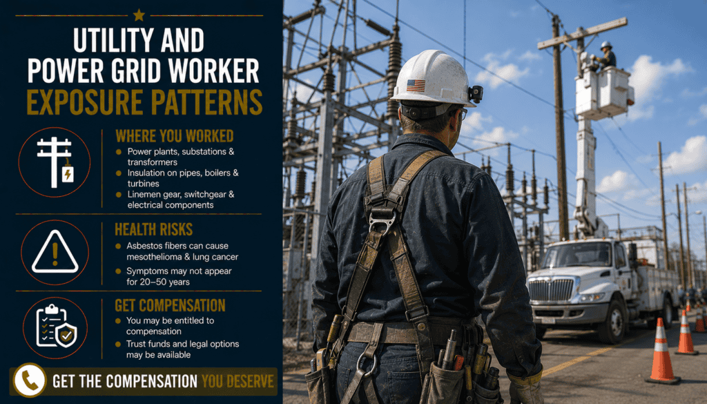 Utility and Power Grid Worker Exposure Patterns - Mesothelioma