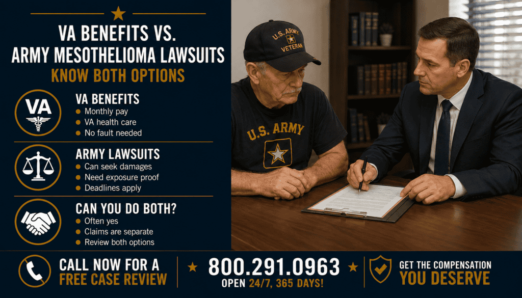 VA Benefits vs Army Mesothelioma Lawsuits