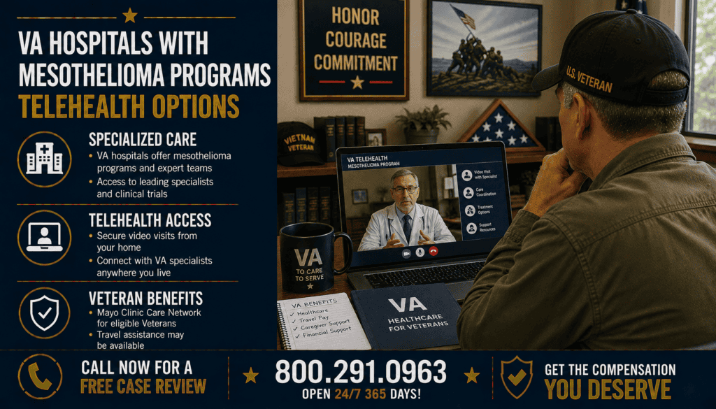VA Hospitals with Mesothelioma Programs & Telehealth Options