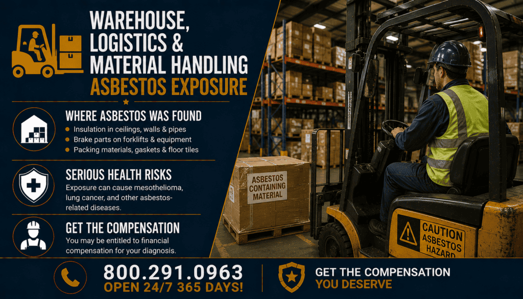 Warehouse, Logistics & Material Handling Workers Asbestos Exposure - Mesothelioma