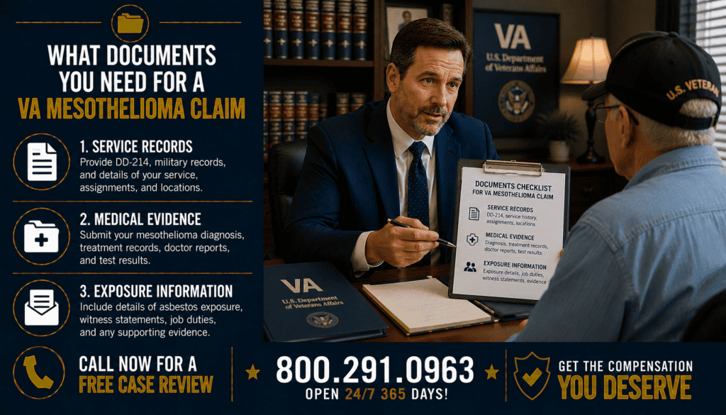 What Documents You Need for a VA Mesothelioma Claim