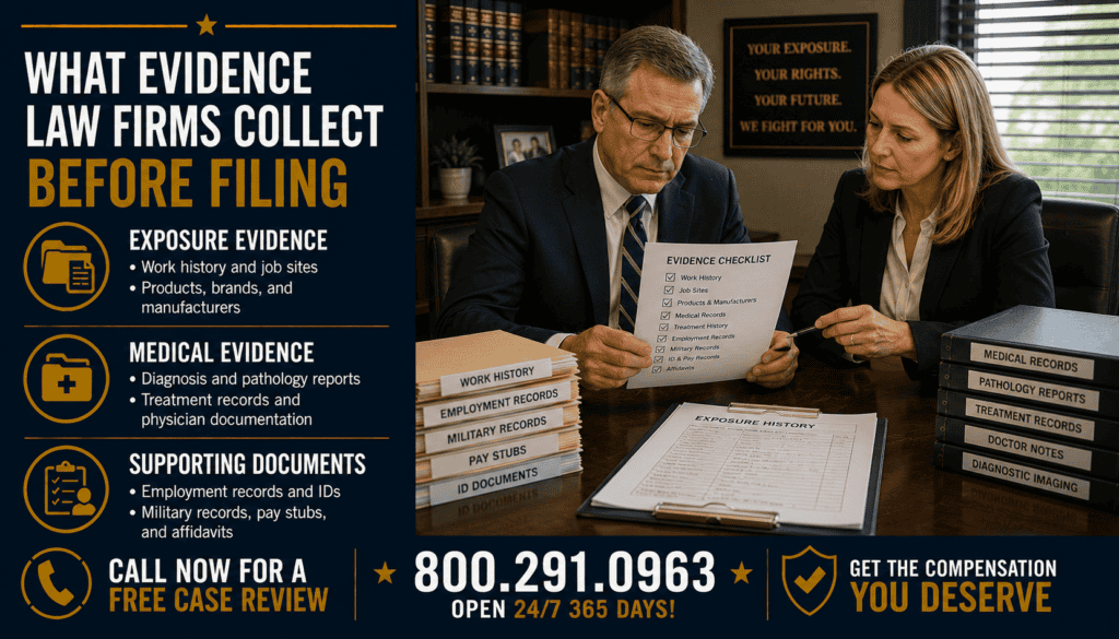 What Evidence Law Firms Collect Before Filing - Mesothelioma