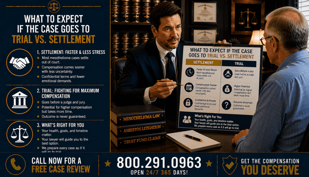 What to Expect if the Case Goes to Trial vs. Settlement - Mesothelioma