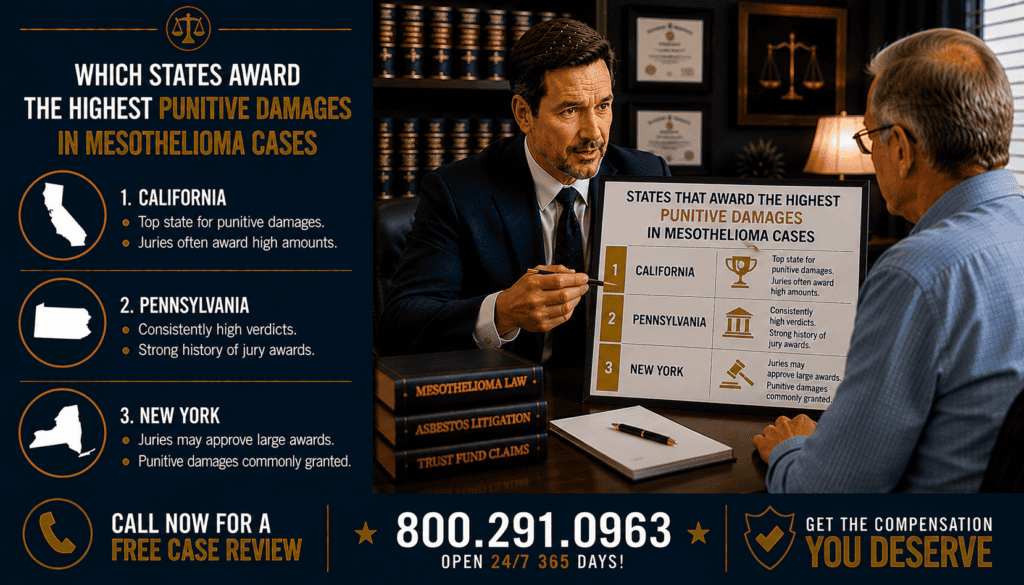 Which States Award the Highest Punitive Damages in Mesothelioma Cases