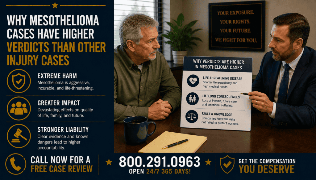 Why Mesothelioma Cases Have Higher Verdicts Than Other Injury Cases