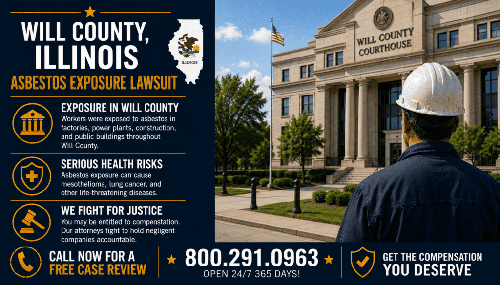 Will County, Illinois Asbestos Exposure & Mesothelioma Lawsuit