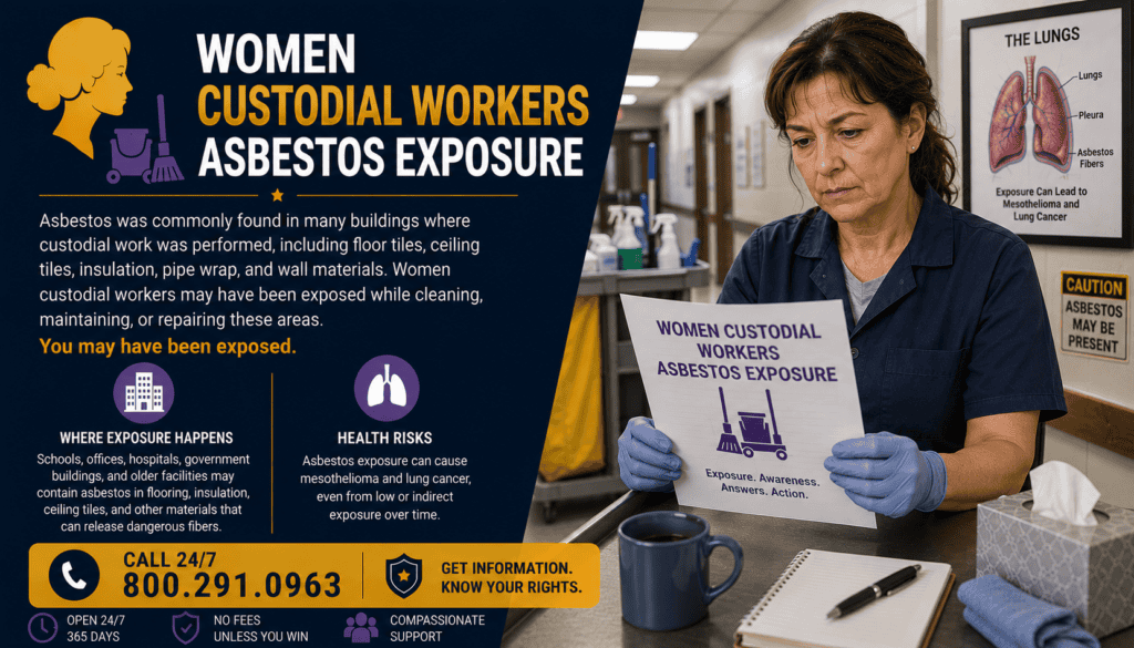Women Custodial Workers Asbestos Exposure Lawsuit