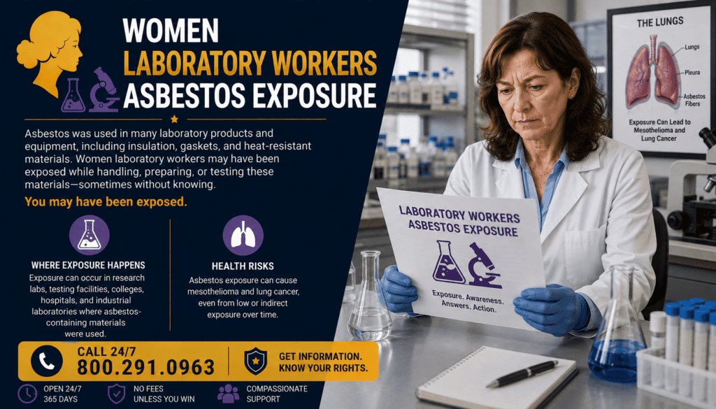 Women Laboratory Workers Asbestos Exposure - Mesothelioma