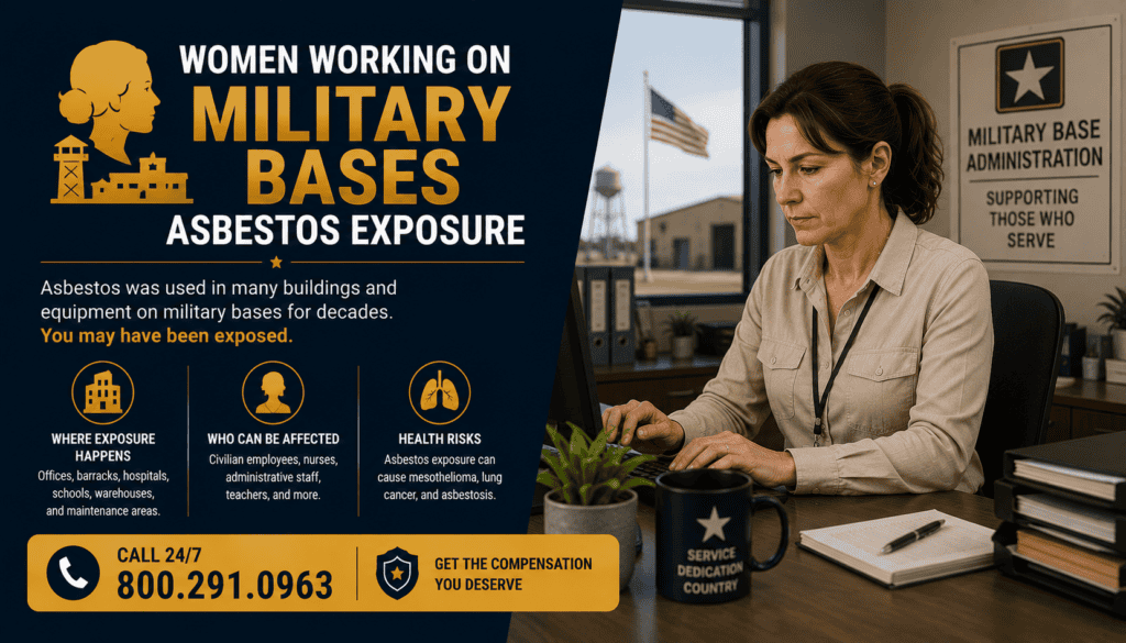 Women Working on Military Bases Asbestos Exposure - Mesothelioma
