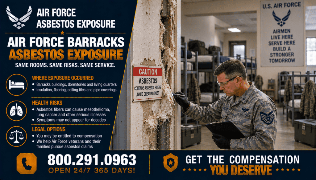 Air Force Barracks Asbestos Exposure - Mesothelioma and Lung Cancer