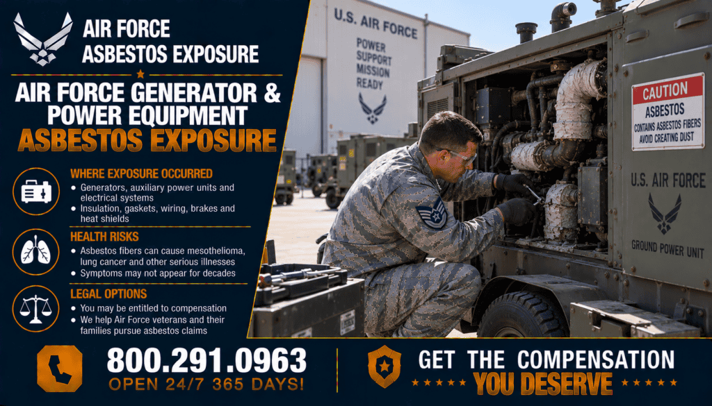 Air Force Generator & Power Equipment Asbestos Exposure - Mesothelioma