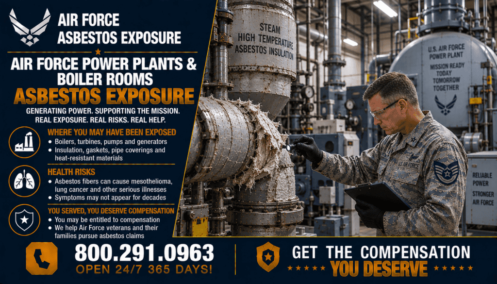 Air Force Power Plants & Boiler Rooms Asbestos Exposure - Mesothelioma