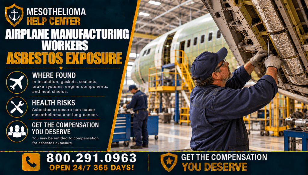 Airplane Manufacturing Workers Asbestos Exposure - Mesothelioma